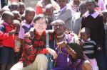 케냐 엔도뇨 엥케르교회에 출석하는 마사이족 추장과 함께