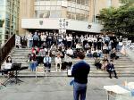 매일 감신대 종합관앞에서 감신정상화를위한 기도회가 개최되고 있다. ⓒ 학생비대위 페이스북
