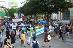 거리행진에 나서는 '신학생시국연석회의’ 연합기도회 참석자들